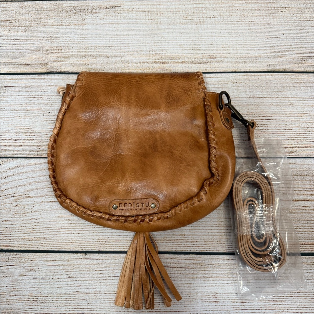 Bed|Stu Half Moon Crossbody Bag. NWT Tan Rustic. MSRP $245 - Picture 2 of 5